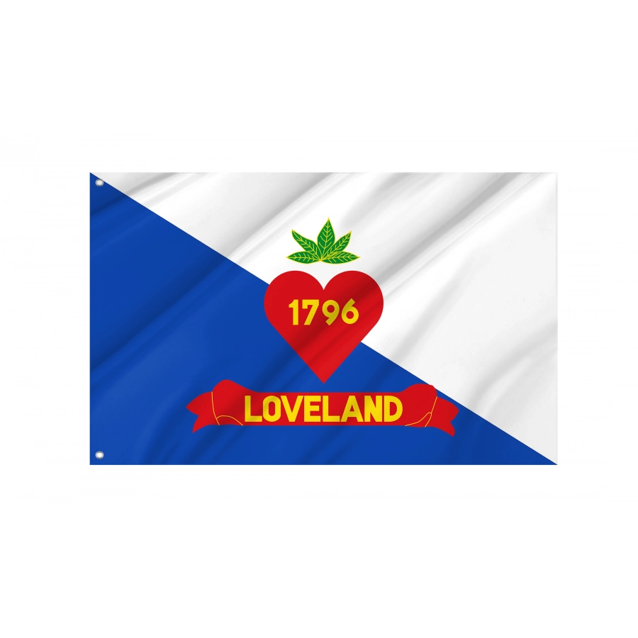 Flag of Loveland, Ohio, Patriotic Flags, Unique Design Print, Flags for Indoor & Outdoor Use