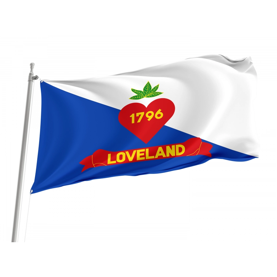 Flag of Loveland, Ohio, Patriotic Flags, Unique Design Print, Flags for Indoor & Outdoor Use