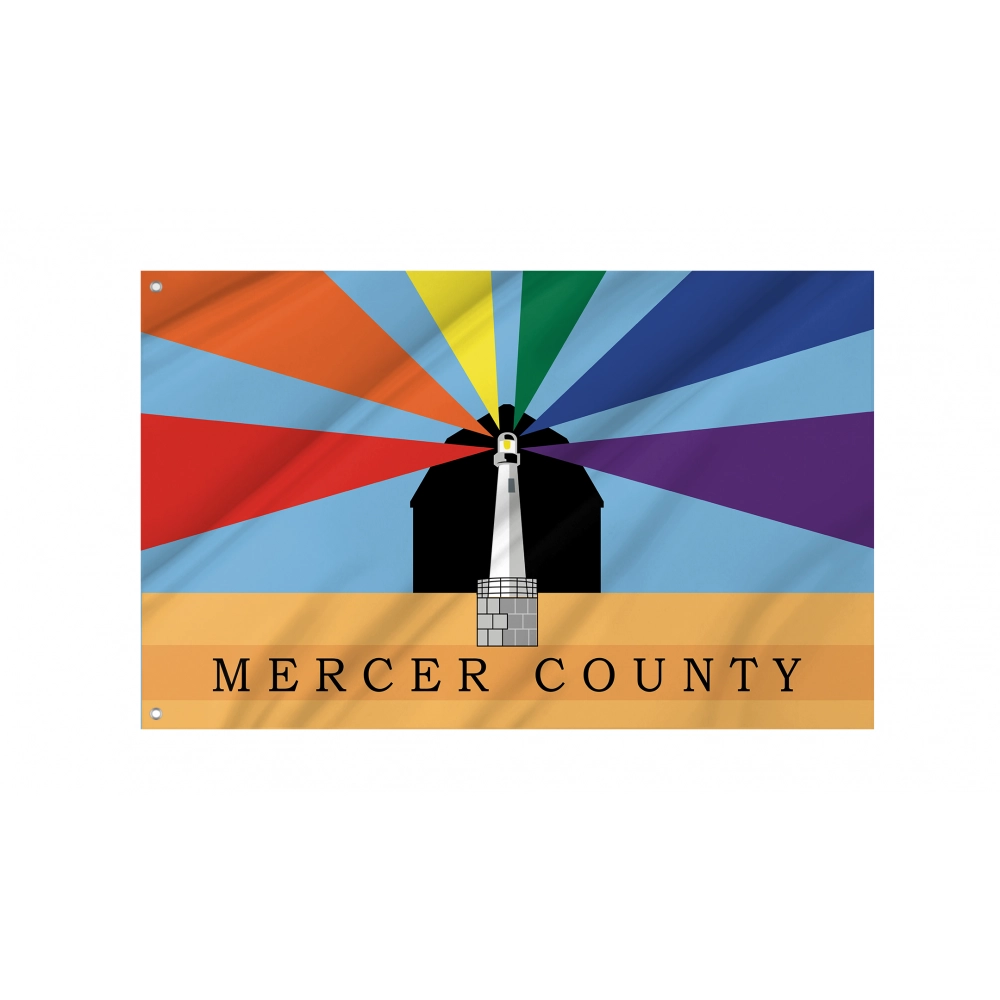Mercer County Flag for Indoor & Outdoor Use