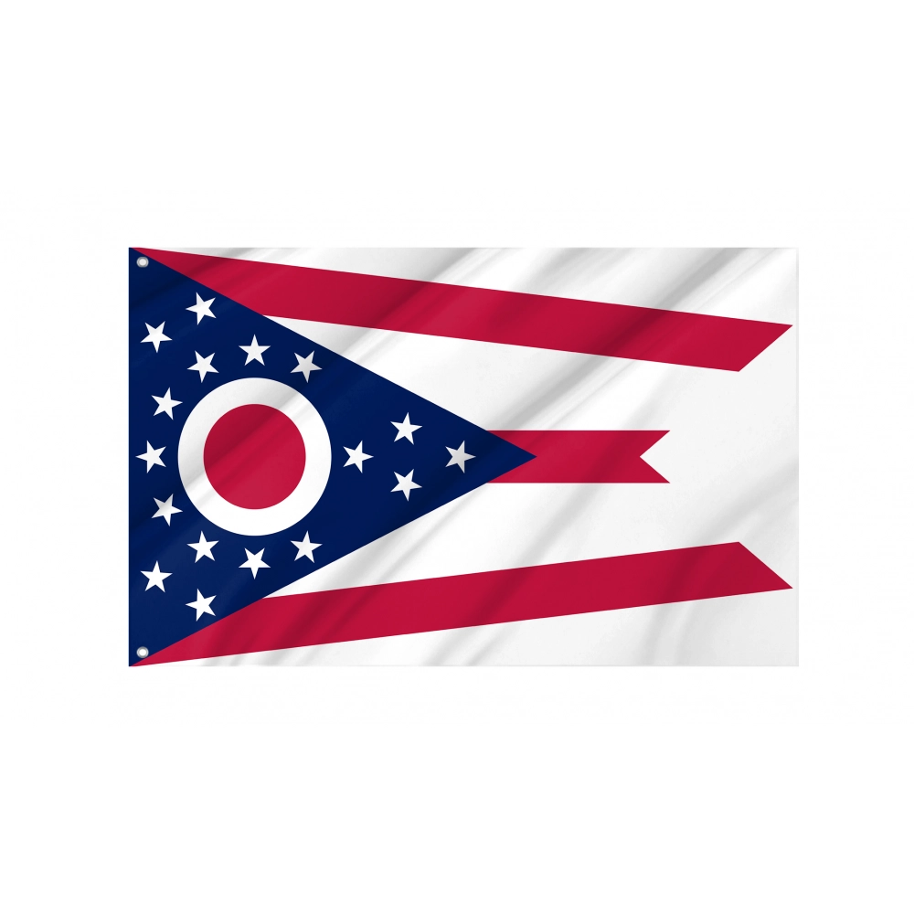 Ohio State Flag for Indoor & Outdoor Use Ohio State Flag for Indoor & Outdoor Use