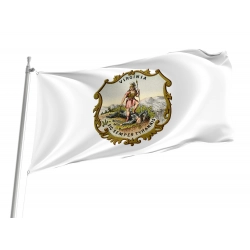 Virginia State Coat of Arms Flag for Indoor & Outdoor Use