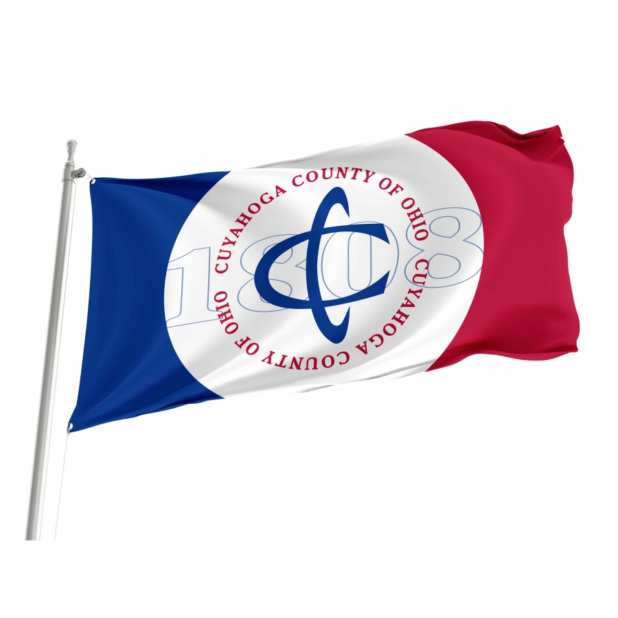 Cuyahoga County (2003-2014), Ohio Flag for Indoor & Outdoor Use, USA343