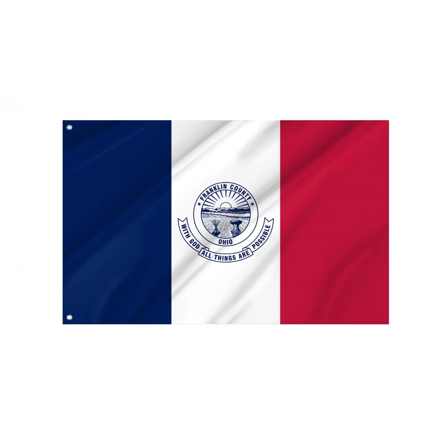 Franklin County, Ohio Flag for Indoor & Outdoor Use, USA322
