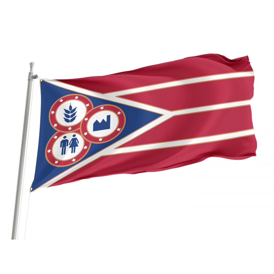 Hancock County, Ohio Flag for Indoor & Outdoor Use, USA325