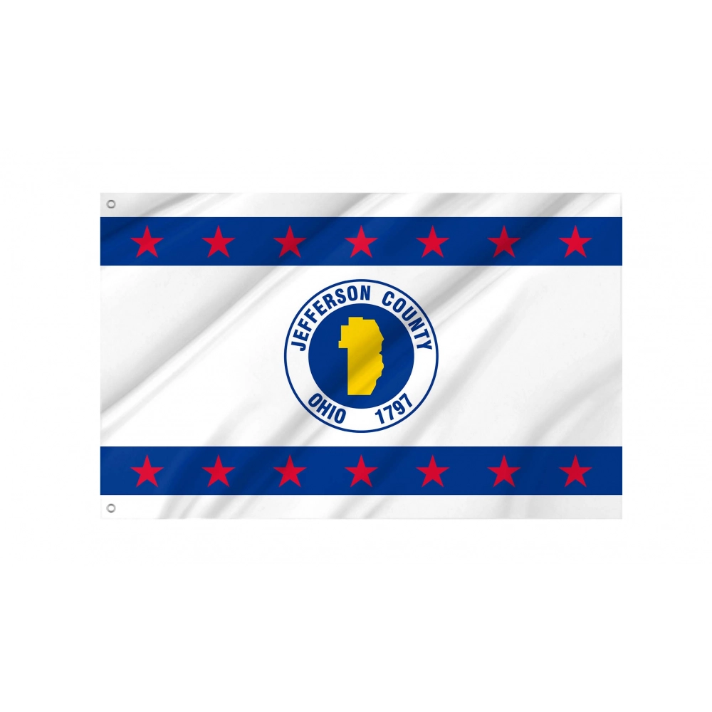 Jefferson County, Ohio Flag for Indoor & Outdoor Use