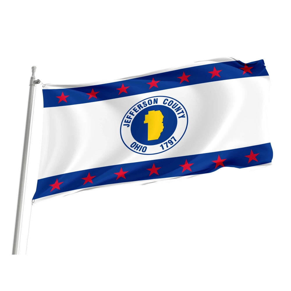 Jefferson County, Ohio Flag for Indoor & Outdoor Use