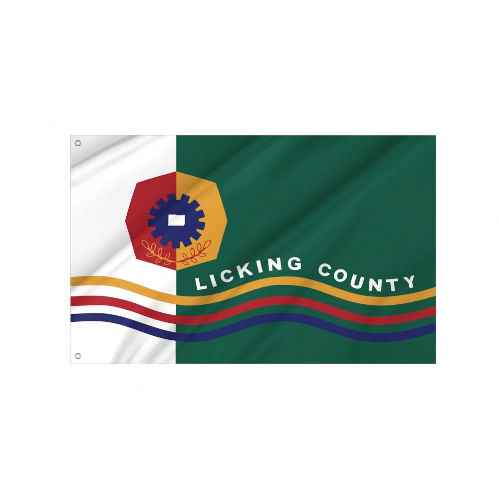 Licking County Flag for Indoor & Outdoor Use