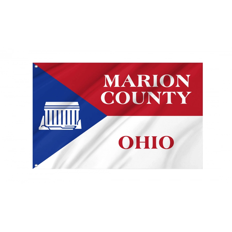 Marion County, Ohio Flag for Indoor & Outdoor Use, USA333