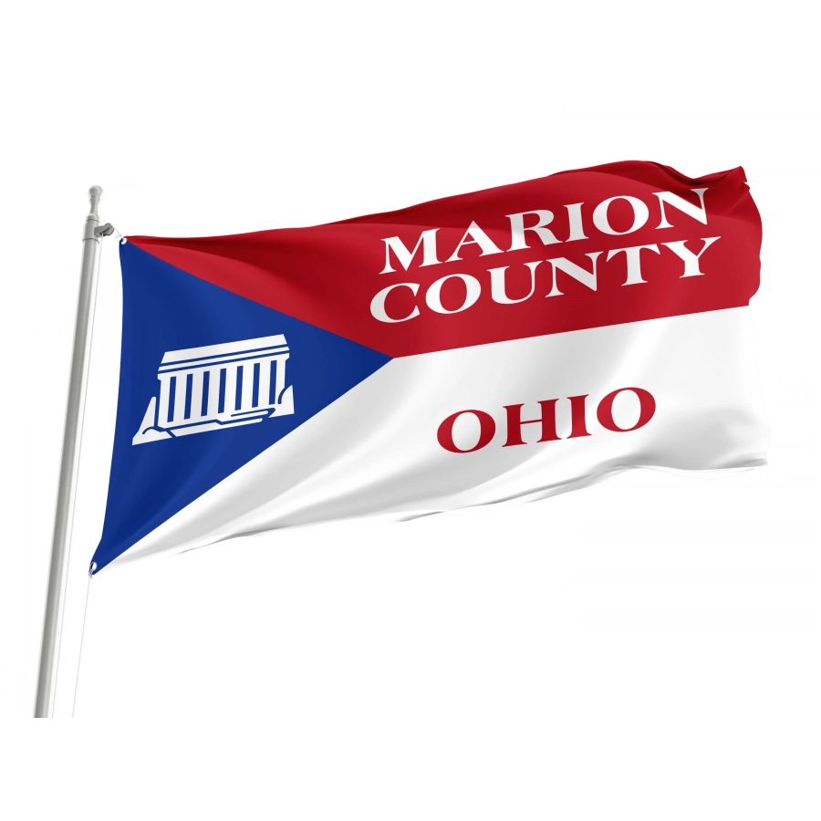 Marion County, Ohio Flag for Indoor & Outdoor Use, USA333