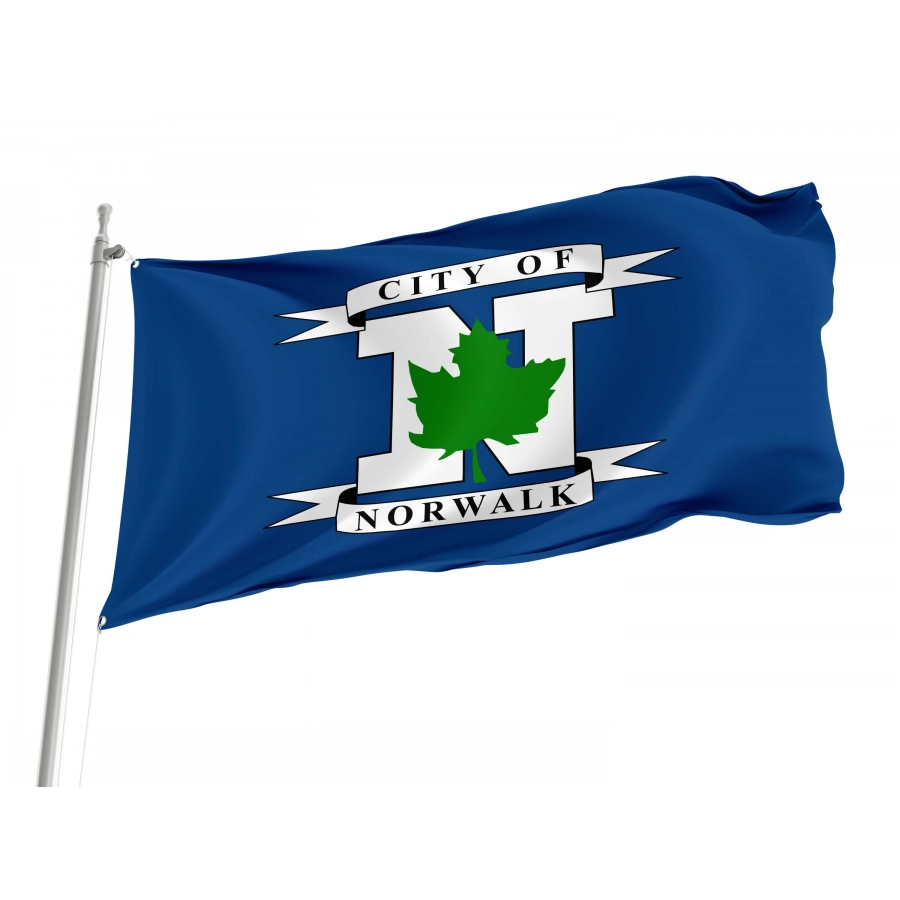 Norwalk City, Ohio Flag for Indoor & Outdoor Use, USA354