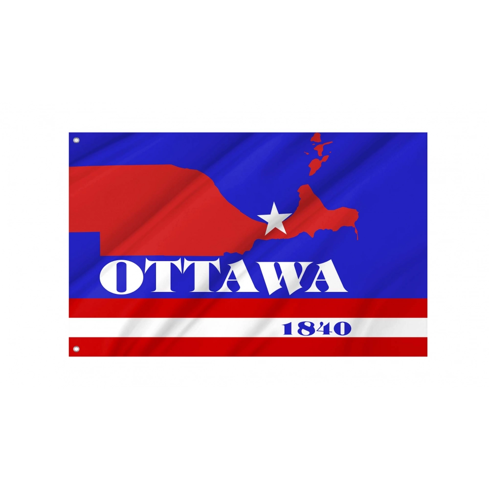 Ottawa County, Ohio Flag for Indoor & Outdoor Use