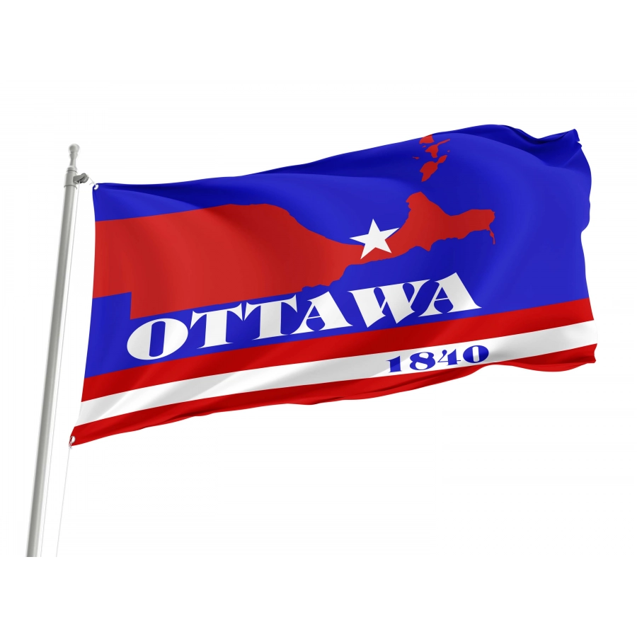 Ottawa County, Ohio Flag for Indoor & Outdoor Use, USA335