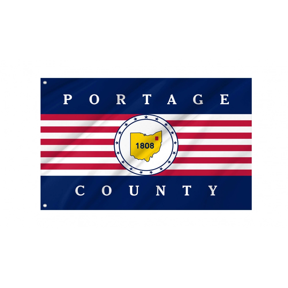 Portage County, Ohio Flag for Indoor & Outdoor Use