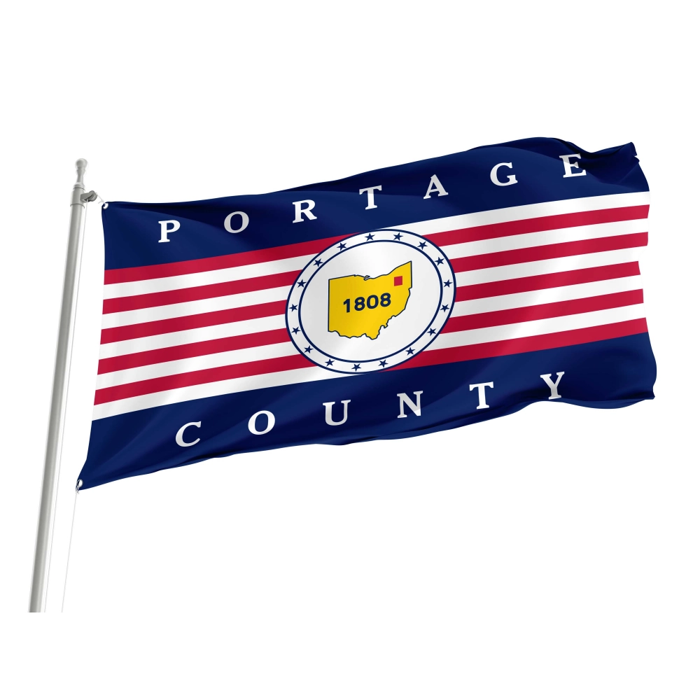 Portage County, Ohio Flag for Indoor & Outdoor Use