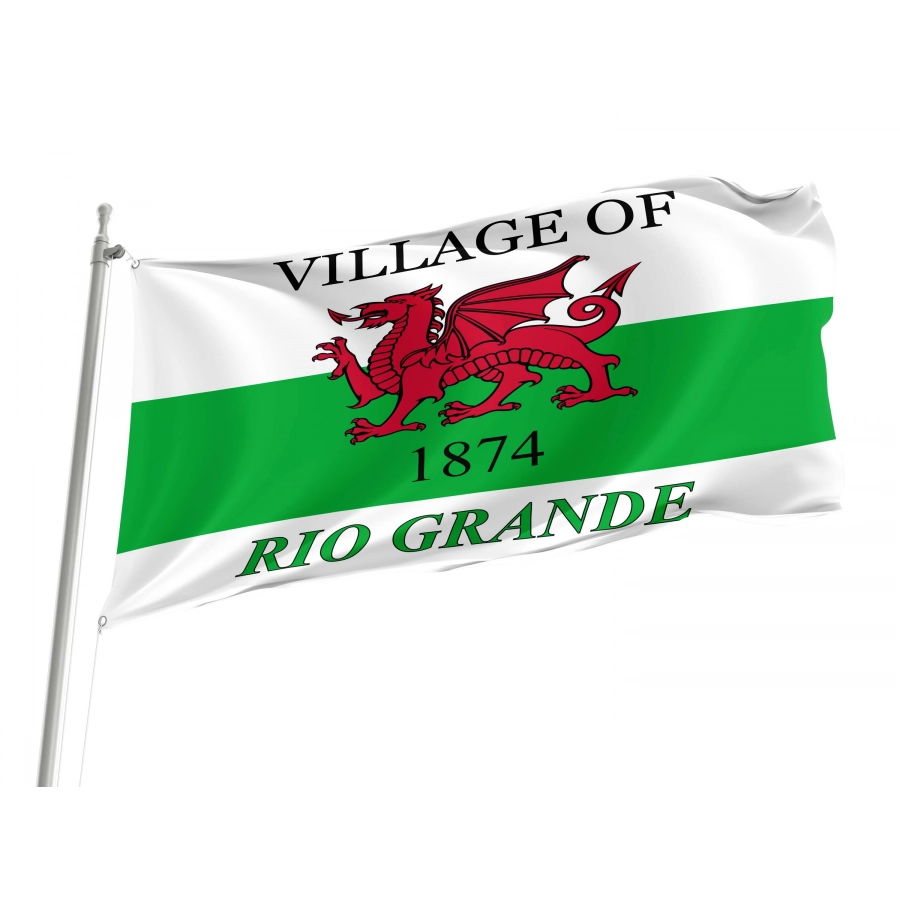 Rio Grande Village, Ohio Flag for Indoor & Outdoor Use, USA357