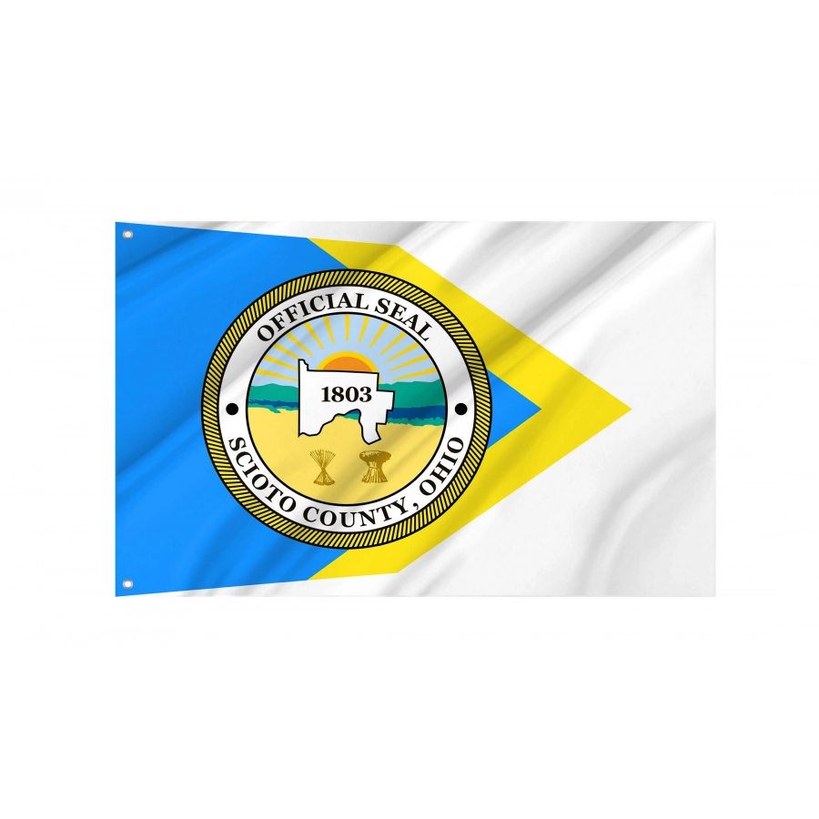 Scioto County, Ohio Flag for Indoor & Outdoor Use, USA337