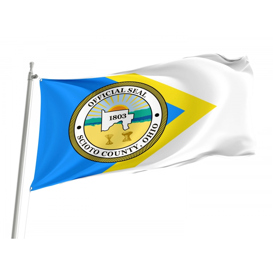 Scioto County, Ohio Flag for Indoor & Outdoor Use, USA337