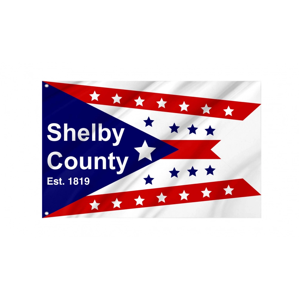 Shelby County, Ohio Flag for Indoor & Outdoor Use