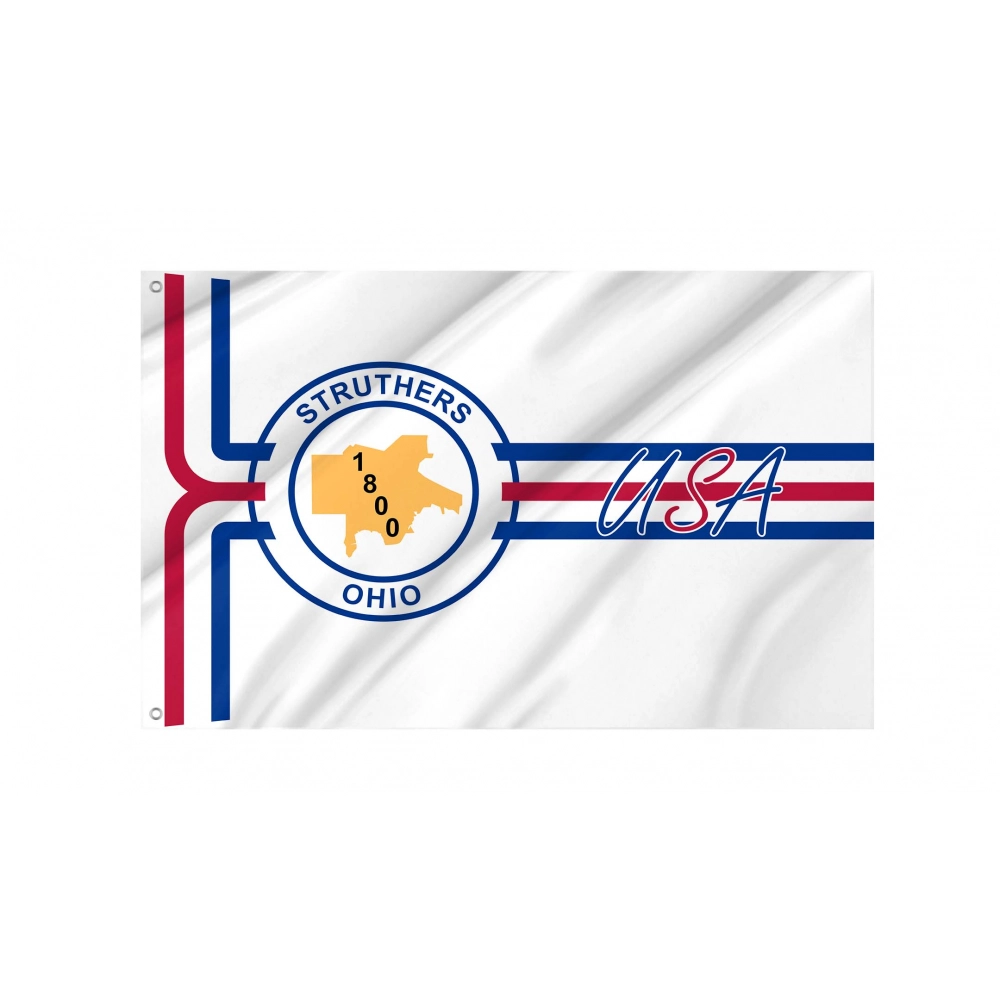 Struthers (1994-2019), Ohio Flag for Indoor & Outdoor Use