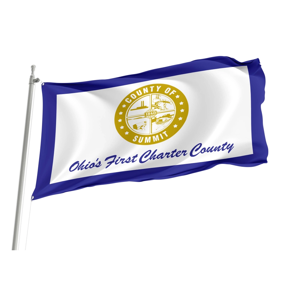 Summit County, Ohio Flag for Indoor & Outdoor Use