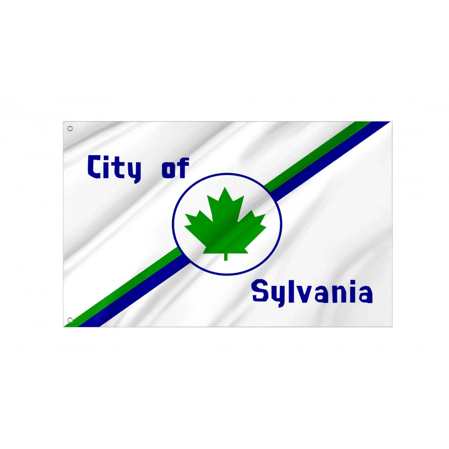 Sylvania (1977-2021), Ohio Flag for Indoor & Outdoor Use, USA365