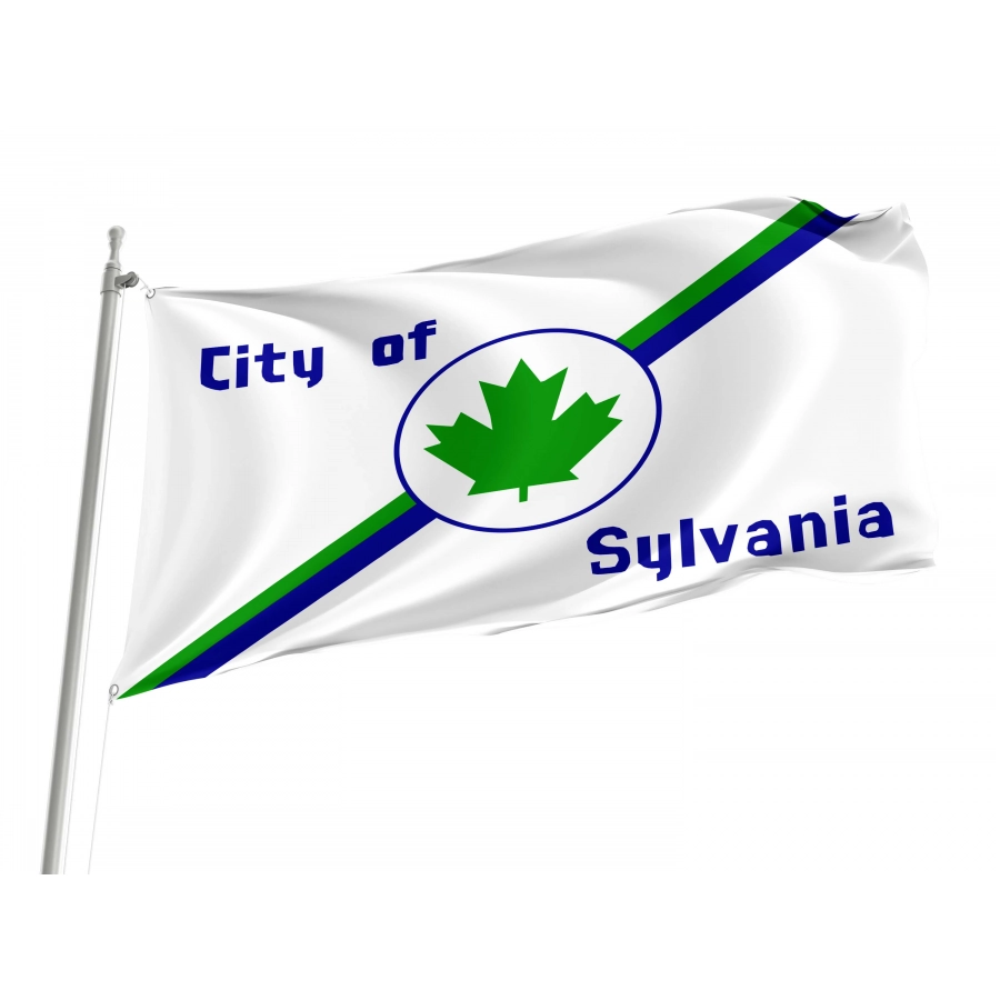 Sylvania (1977-2021), Ohio Flag for Indoor & Outdoor Use, USA365