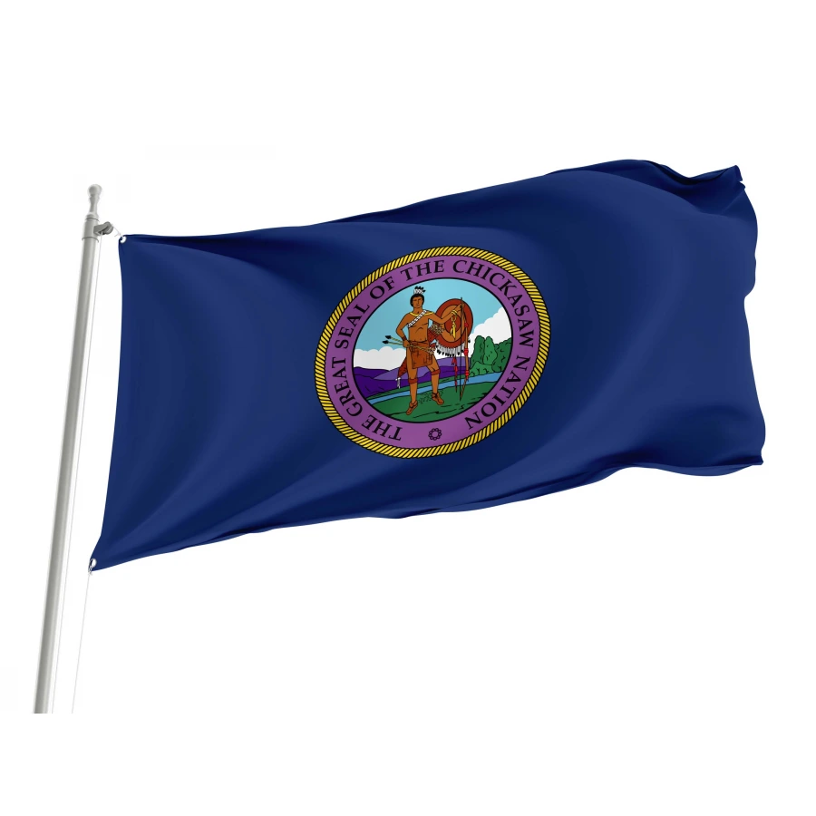 Chickasaw Nation, Oklahoma Flag for Indoor & Outdoor Use, USA510