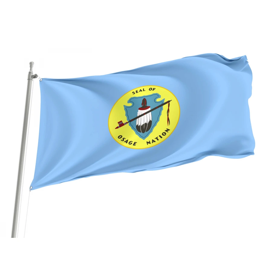 Osage Tribe, Oklahoma Flag for Indoor & Outdoor Use, USA512