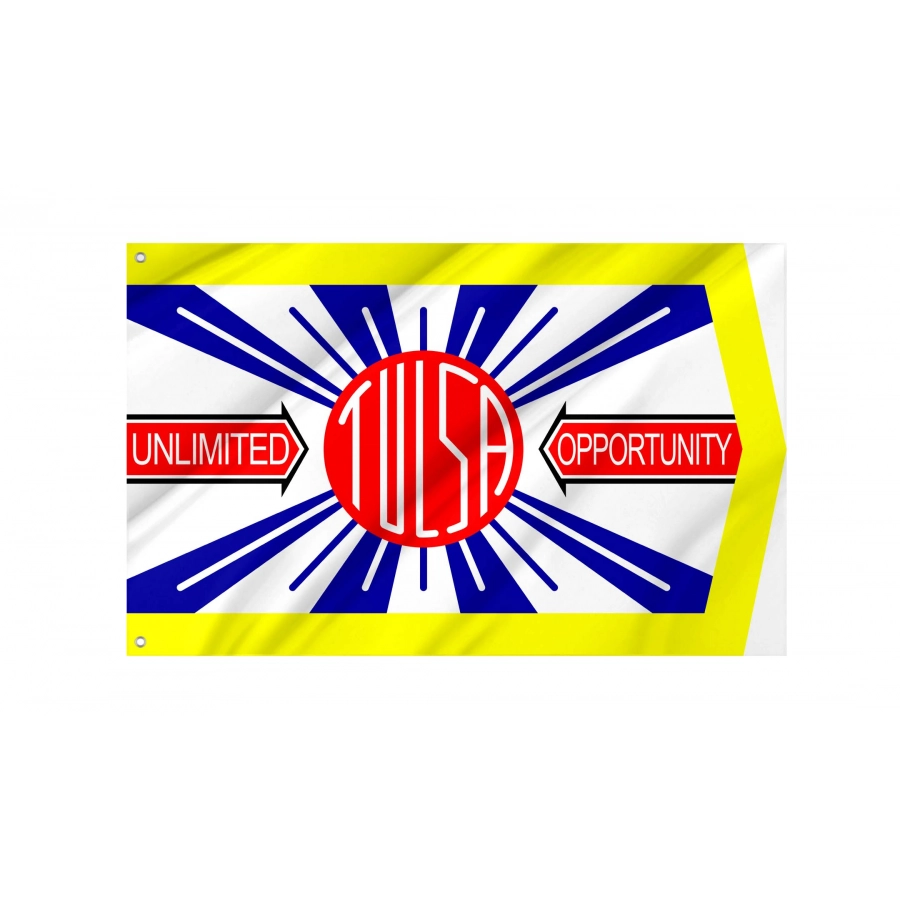 Tulsa (1924-1941), Oklahoma Flag for Indoor & Outdoor Use, USA367