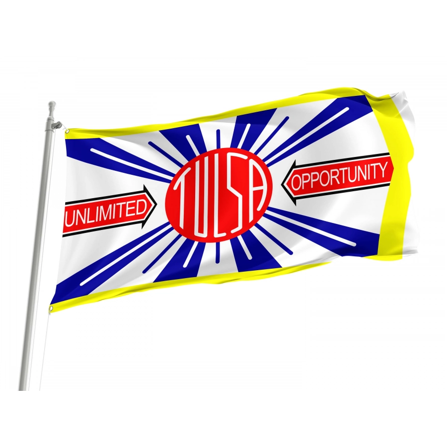Tulsa (1924-1941), Oklahoma Flag for Indoor & Outdoor Use, USA367
