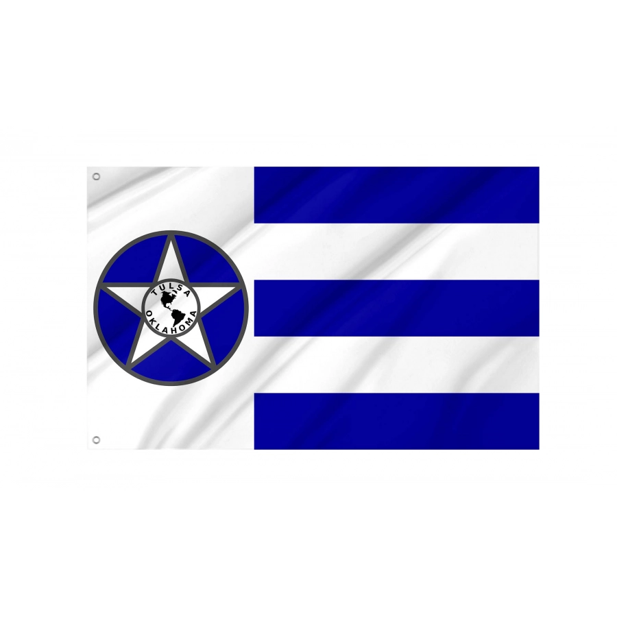 Tulsa (1941-1973), Oklahoma Flag for Indoor & Outdoor Use, USA368
