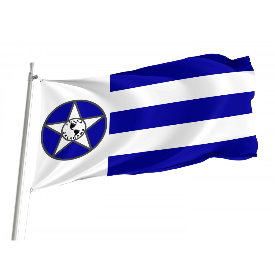 Tulsa (1941-1973), Oklahoma Flag for Indoor & Outdoor Use, USA368