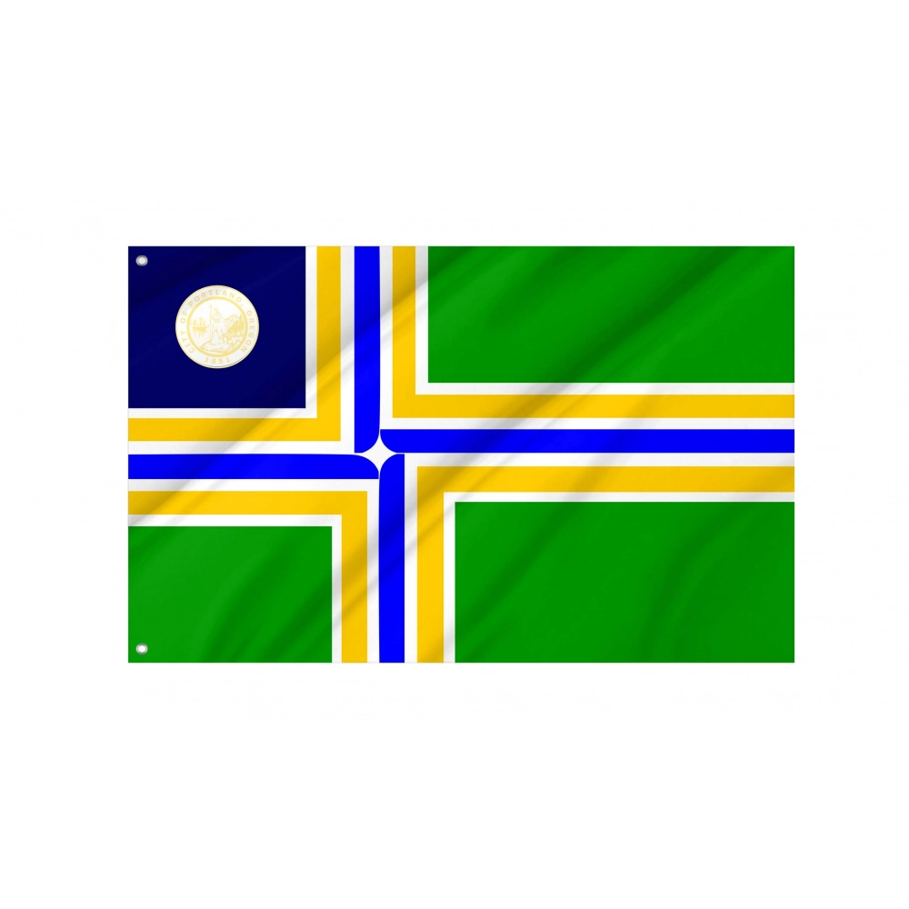 Portland (1970-2002), Oregon Flag for Indoor & Outdoor Use Portland (1970-2002), Oregon Flag for Indoor & Outdoor Use