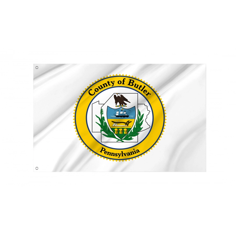 Flag of Butler County, Pennsylvania, Patriotic Flags, Unique Design Print, Flags for Indoor & Outdoor Use