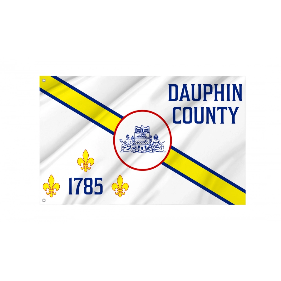 Flag of Dauphin County, Pennsylvania, Patriotic Flags, Unique Design Print, Flags for Indoor & Outdoor Use