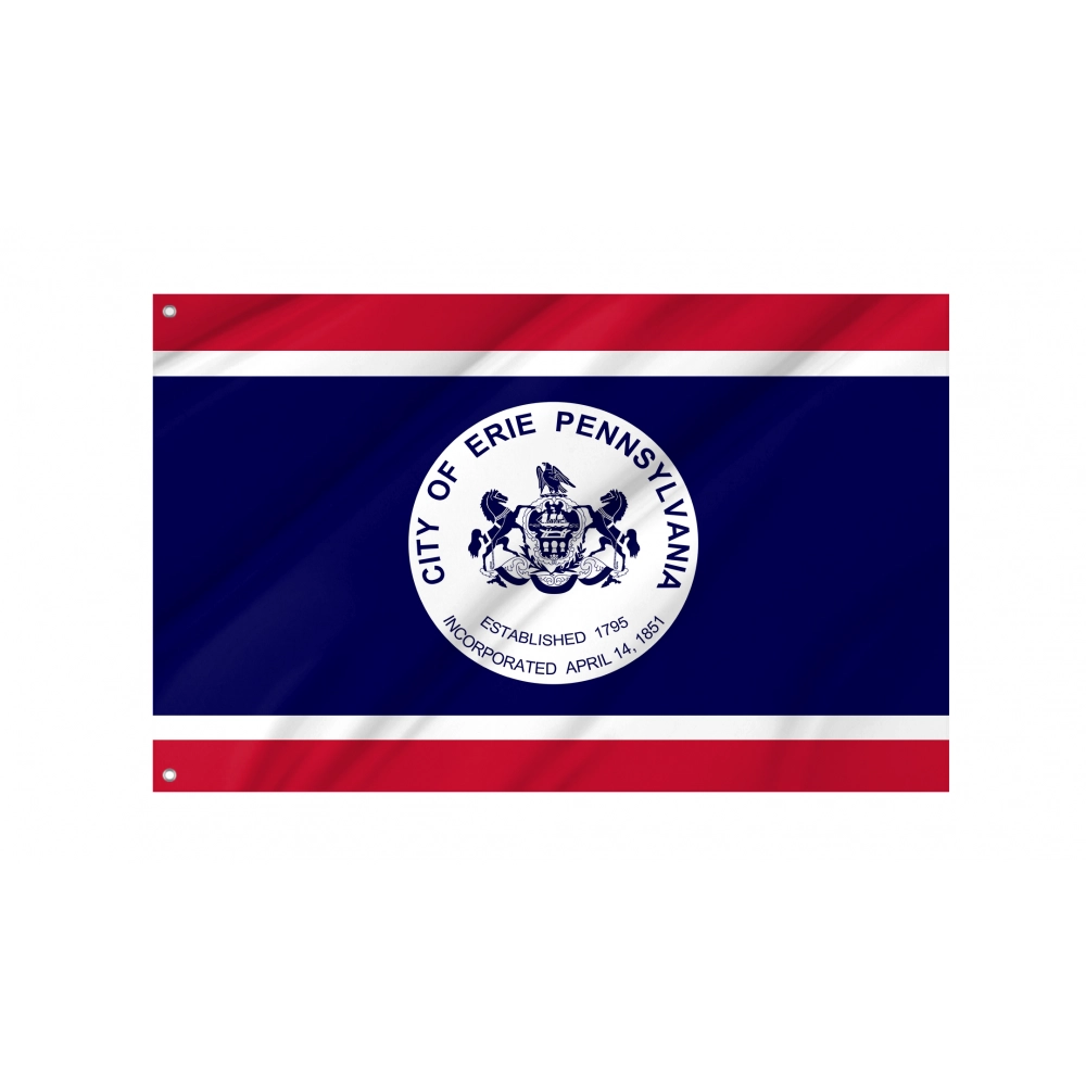 Erie Flag for Indoor & Outdoor Use