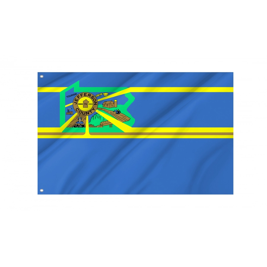 Flag of Jefferson County, Pennsylvania, Patriotic Flags, Unique Design Print, Flags for Indoor & Outdoor Use