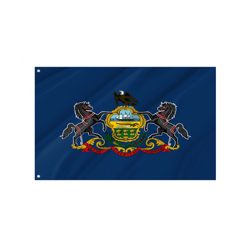 Pennsylvania State Flag for Indoor & Outdoor Use Pennsylvania State Flag for Indoor & Outdoor Use