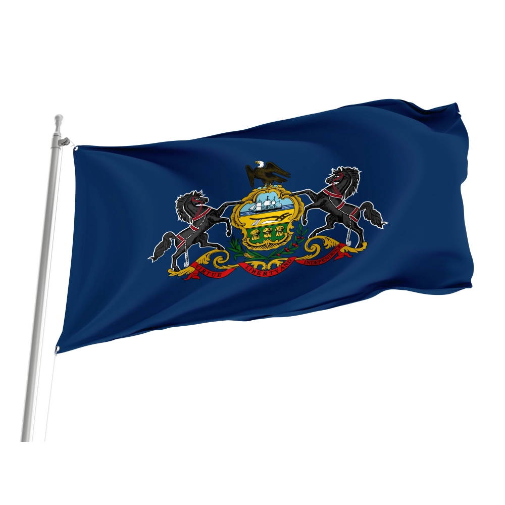 Pennsylvania State Flag for Indoor & Outdoor Use Pennsylvania State Flag for Indoor & Outdoor Use