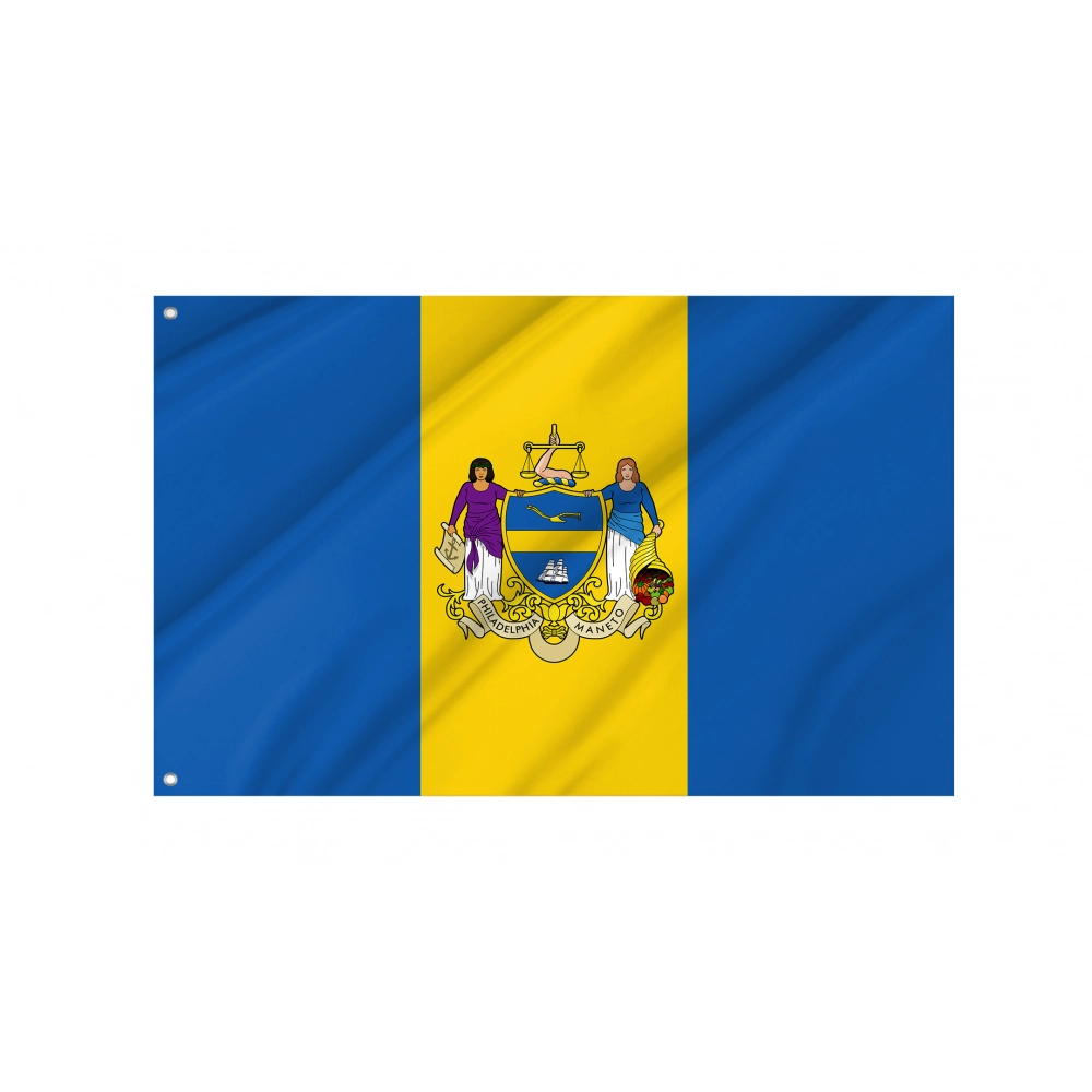 Philadelphia, Pennsylvania Flag for Indoor & Outdoor Use