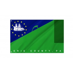 Erie County, Pennsylvania Flag for Indoor & Outdoor Use