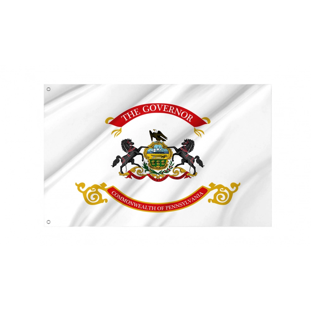 Governor of Pennsylvania Flag for Indoor & Outdoor Use