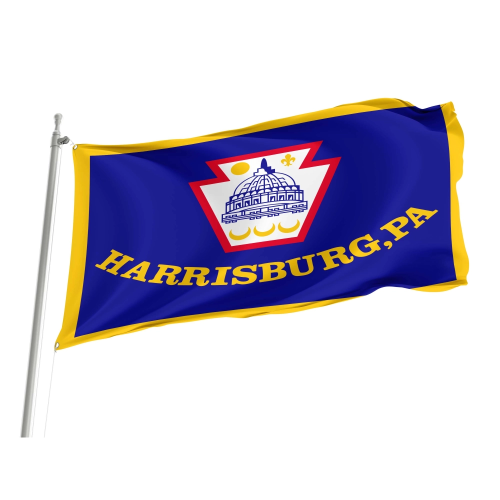 Harrisburg, Pennsylvania Flag for Indoor & Outdoor Use