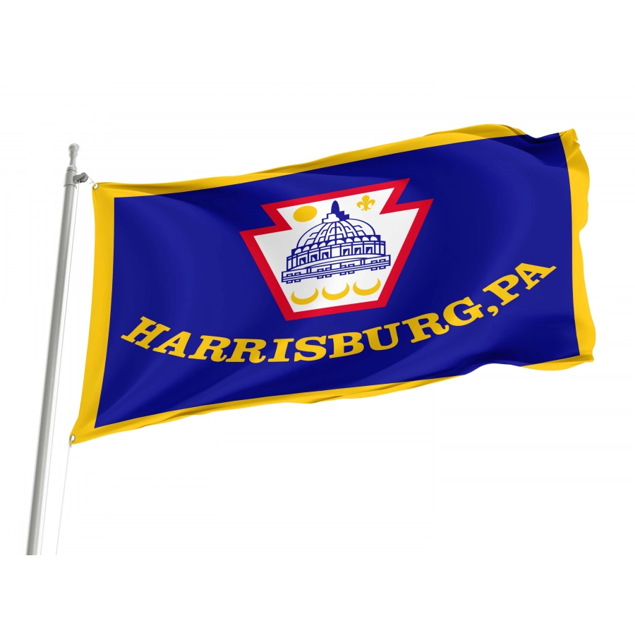 Harrisburg, Pennsylvania Flag for Indoor & Outdoor Use, USA375
