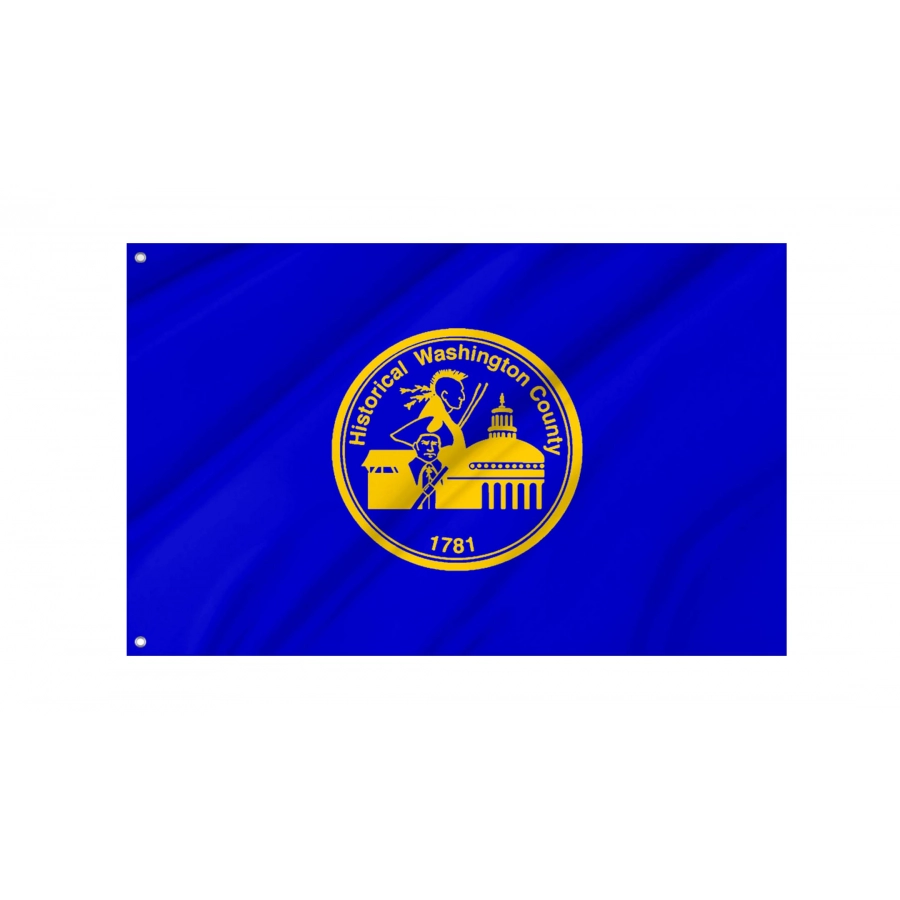 Washington County, Pennsylvania Flag for Indoor & Outdoor Use, USA373