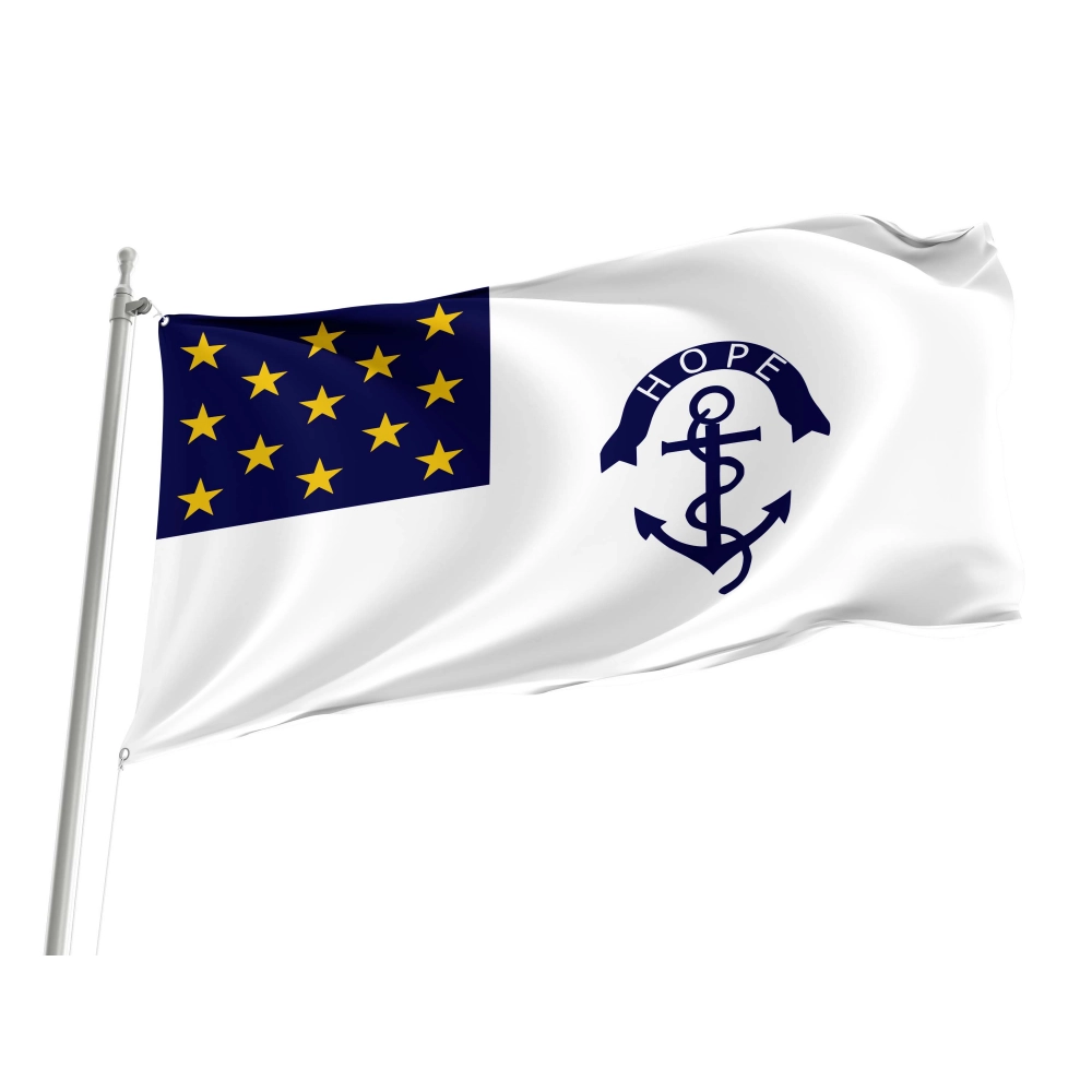 Rhode Island Regimental Flag for Indoor & Outdoor Use