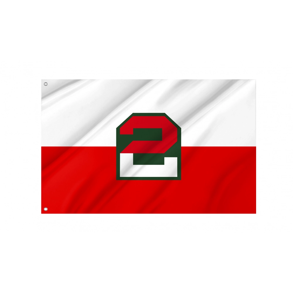 Second United States Army Flag for Indoor & Outdoor Use