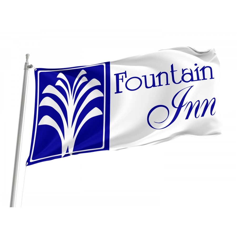 Flag of Fountain Inn, South Carolina, Patriotic Flags, Unique Design Print, Flags for Indoor & Outdoor Use