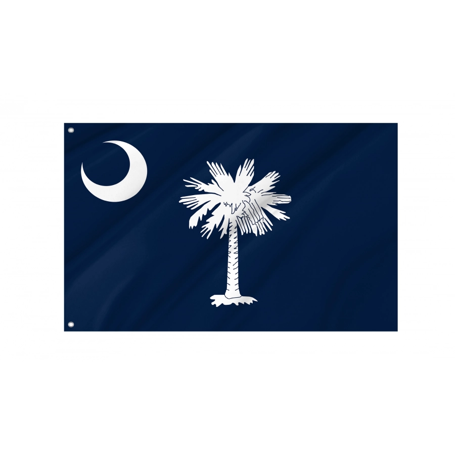 Flag of South Carolina State, Patriotic Flags, Unique Design Print, Flags for Indoor & Outdoor Use