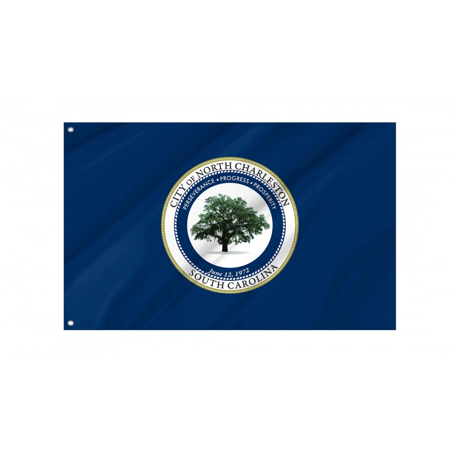 North Charleston, South Carolina Flag for Indoor & Outdoor Use, USA380